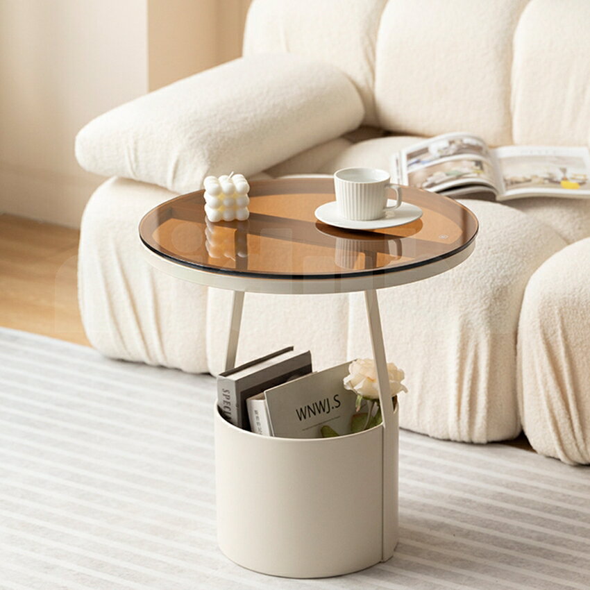 サイドテーブル ローテーブル 小さい ネストテーブル デスクサイド ソファテーブル ガラス 丸型 テーブル 収納 センターテーブル ガラステーブル ミニテーブル リビングテーブル 玄関 机 シンプル 北欧 おしゃれ 高級感