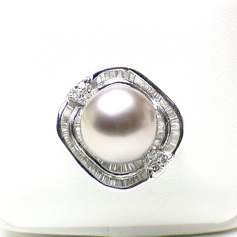 パール リング（7119）指輪 黒蝶真珠 12.0mm タヒチパール プラチナ ダイヤモンド 結婚式 miekenpearl-10001337 三重県真珠 サンプル画像3