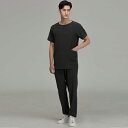 jp Scrub Pants Side Line Straight Elastic Scrub Men's Pants Dark Graya@jtH[fUCi[uh AcmeciҁEa@EpEXNuE㖱߂Ȃǂ̐Xł Acmeci