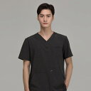 jp Tops V-neck Front 3-pocket Scrub Men's Top Dark Graya@jtH[fUCi[uh AcmeciҁEa@EpEXNuE㖱߂Ȃǂ̐Xł Acmeci