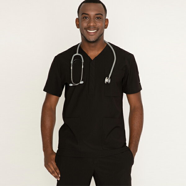 Tops Mare Open Neck Scrub Men's Top Black±˥եǥʡ֥ Acm...