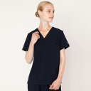 女性用 TOP ☆V-Neck Single Pocket Scrub Women's Top Navy☆病院ユニフォームデザイナー専門ブランド Acmeci☆医者・病院制服・手術着・スクラブ・医務衣などの専門店です♪ Acmeci