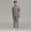 jp Tops Notch neck Front Pocket Scrub Men's Top (Dry up) Warm Graya@jtH[fUCi[uh AcmeciҁEa@EpEXNuE㖱߂Ȃǂ̐Xł Acmeci