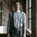 ストラップを多様にカスタム可能な牛革ストラップ☆Leather Suspender #AA1301☆ユニフォームデザイナー専門ブランド a.mont☆飲食店・ホ...