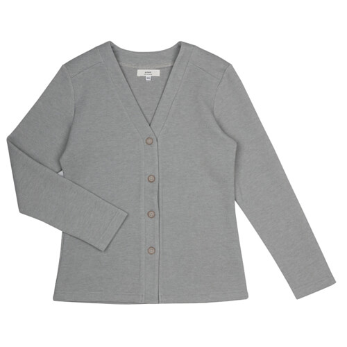 カーディガン☆V-neck Oxford Warm Cardigan #AC1981 Melangegrey☆ユニフォームデザイナー専門ブランド a.mont☆...