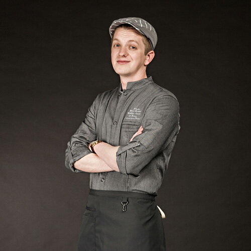 ストライプパターンに高級感を感じるシェフ ベレー帽 ハット☆Block Striped Beret Grey (GREY) #AH1623☆ユニフォームデザイナ...