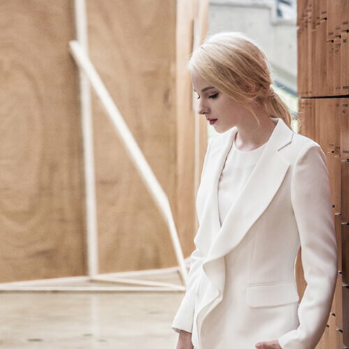 ġ[dumont] Flare collar Jacket White #DMJK03 WH˥եǥʡ֥ a.montŹ...