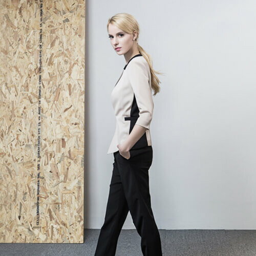 ġ[dumont] Contrast Neck Jacket Beige #DMJK07 BE˥եǥʡ֥ a.montŹ...