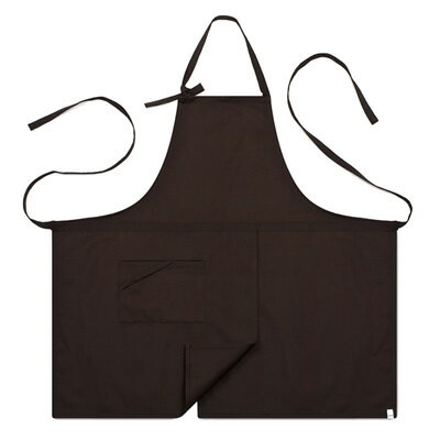 小道具の収納が可能なポケットとストラップ付エプロン☆Basic chest Apron (Brown) #AA1414☆ユニフォームデザイナー専門ブランド a....