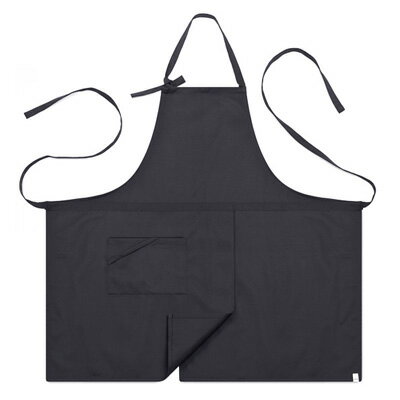 小道具の収納が可能なポケットとストラップ付エプロン☆Basic chest Apron (Grey) #AA1414☆ユニフォームデザイナー専門ブランド a.m...