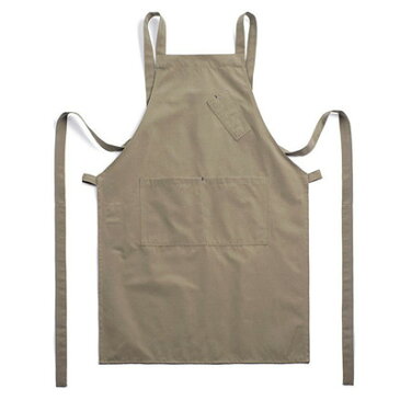 撥水加工されたカナダグース素材を使用し製作 エプロン☆canada-goose chest apron moca #AA1659☆ユニフォームデザイナー専門ブランド a.mont☆飲食店・ホテル・サービスユニフォーム（制服）接客・厨房・コックコート・エプロンなどの専門店です♪ ☆a-montエプロン