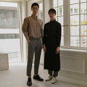 機能性ポリ素材にコットン加 工エプロン☆Wrinkle-free side big pocket waist apron (Black) #AA1957☆ユニフ...