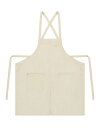 クリンクルXストラップエプロン☆CRINKLE X-strap APRON#AA2057 Butter White☆飲食店・ホテル・接客・厨房・コックコート・エプロンの専門店♪ ☆a-montエプロン