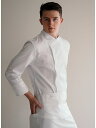 シグネチャーバックサイドクーリング9分丈シェフコート☆Signature Backside Cooling Capri Chef Coat #AJ1972 WHITE☆飲食店/ホテル/サービスユニフォーム/接客/キッチン/コックコート/エプロン専門店 ♪ ☆ a-mont シェフコート