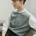 薄手のグレーとホワイトの生地で品のシャツ☆moon china shirts (White) #AS1813☆ユニフォームデザイナー専門ブランド a.mont☆...