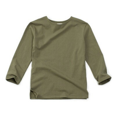 Ŭ٤ʸߤΥåȥ100%Ǻboat-neck washing cotton round tee (Khaki) #AT1756˥եǥʡ...