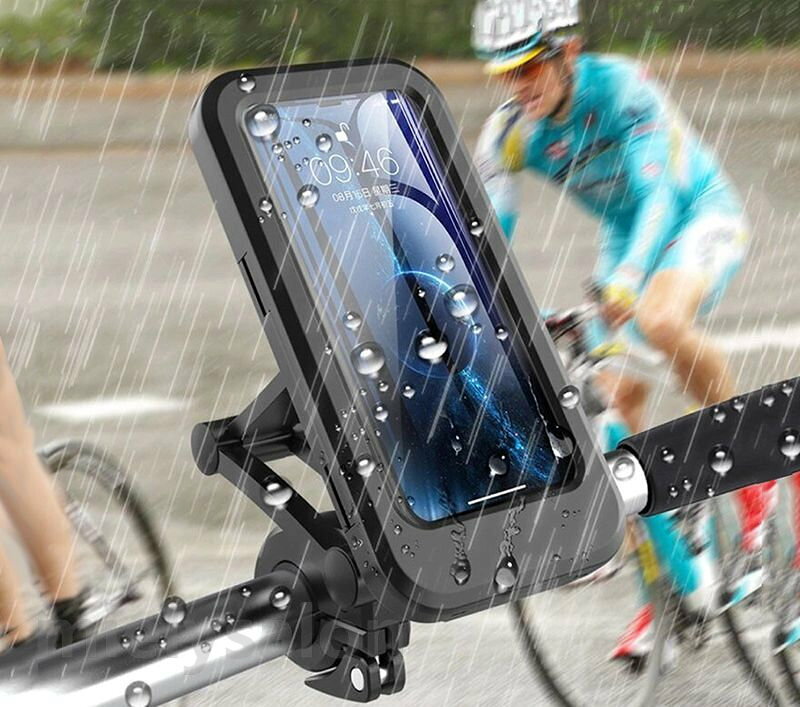 送料無料 スマホホルダー 自転車用 スマホスタンド 携帯ホルダー スマホケース 防...