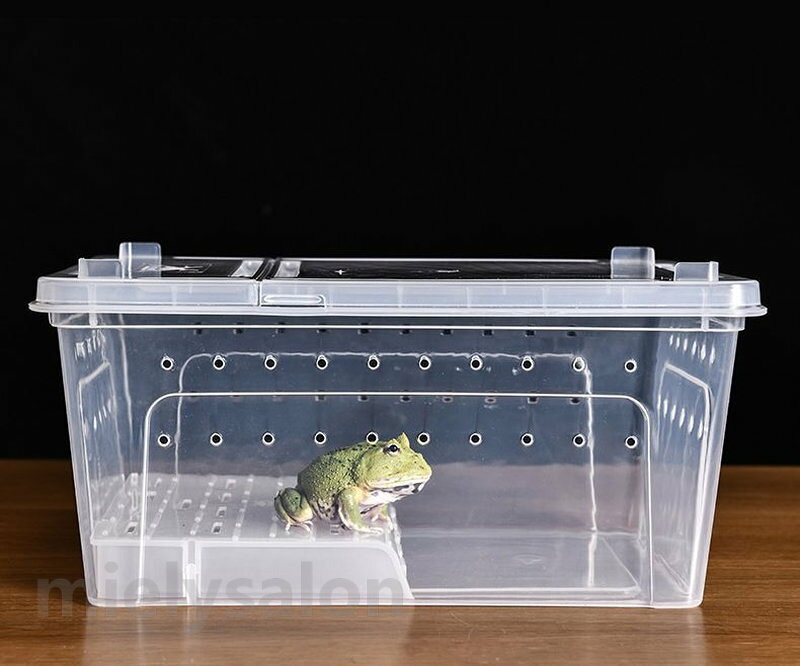 送料無料 飼育ケース プラスチックケース プラケース 両生類 爬虫類 昆虫 小動物用...