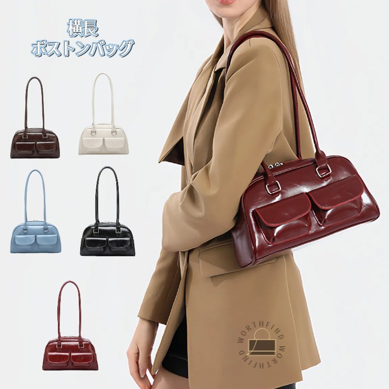 手提げ かわいい y2k バッグ 大容量 通学 通勤 puレザー 軽量 肩掛け おしゃれ ショルダーバッグ ハンドバッグ