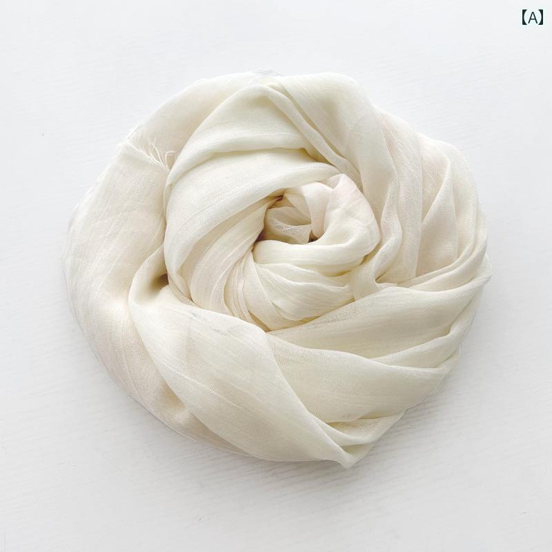 かわいい かっこいい アクセサリー バンダナ おしゃれ ヘアバンド 女性用 無地 コットン＆ リネン スカ..