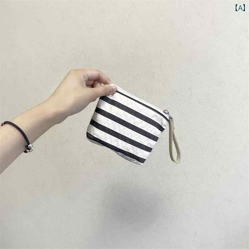 使いやすい かわいい おしゃれ ベルト コインケース ミニ財布 ショルダー ストライプの 丈夫な イン ハ..