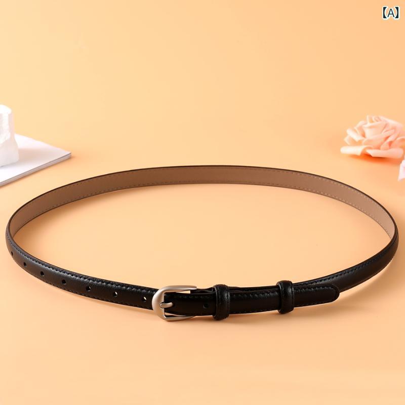 定番 おしゃれ シンプル お出かけ レザーベルト レザー オシャレ 2025年新 ベルト レディース 革 アクセサリー 細 牛革 ジーンズ 万能