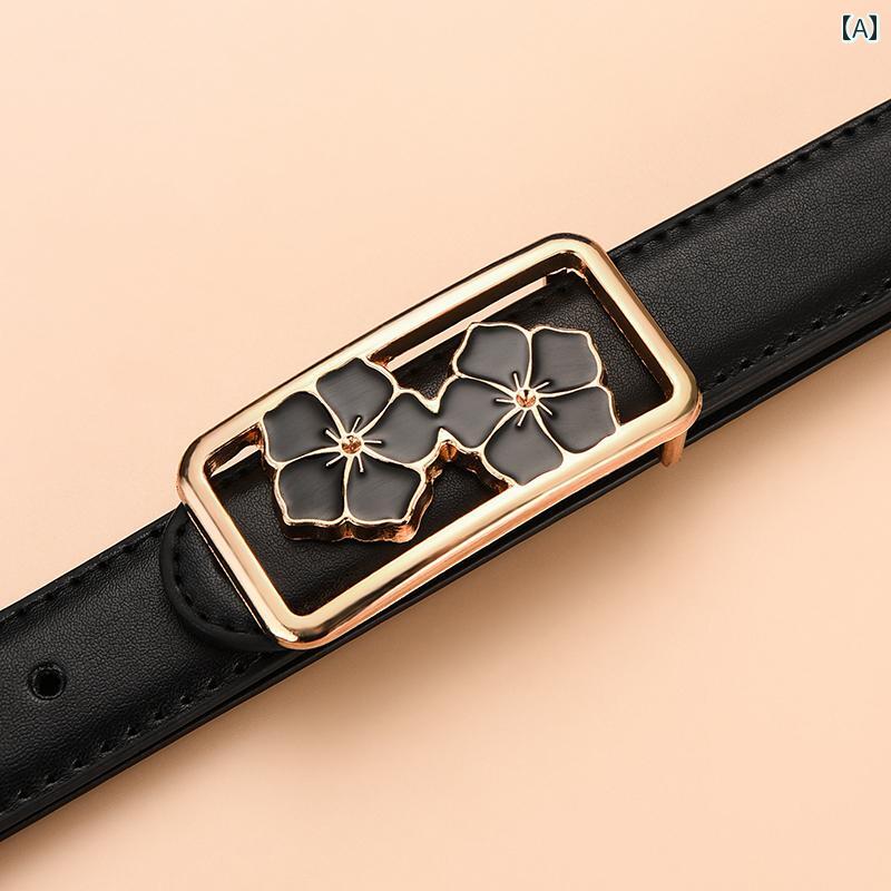 定番 おしゃれ シンプル お出かけ レザーベルト レザー オシャレ レディースレザー ベルトで な 装飾 スーツ ベルトな イン スタイル 個性的な 黒の 牛革 ベルト