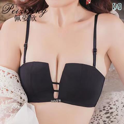 インナー レディース ナイト スクエア カップ ブラジャー ハーフカップブラ ジャー 薄型 ワンピース シームレス スチール リングなし ギャザー 調整 セクシー レース 下着