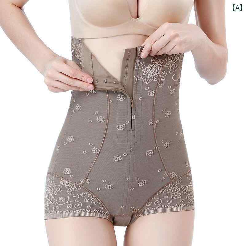 下着　薄型　レディース ジッパー 付き ハイウエスト お腹 コントロール ショーツ 薄型 夏用 丈夫な ボディ シェイピング ヒップ リフト 産後 引き締め ウエスト
