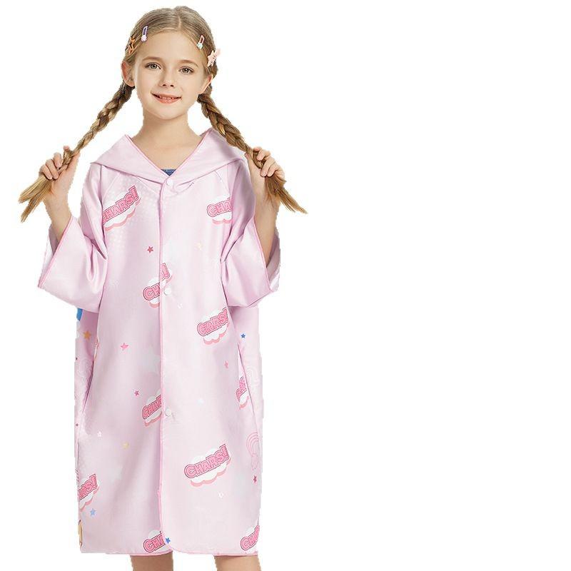キッズ バスローブ 速乾 吸水 プールタオル ビーチタオル フード付き ポンチョ 男の子 女の子 子供用 ..