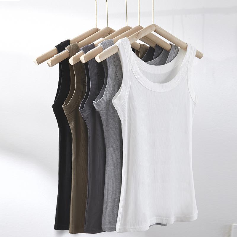 タンクトップ レディース 大? インナー 接触冷感 ポリエステル 無地 ダブルストラップ ノースリーブ ト..