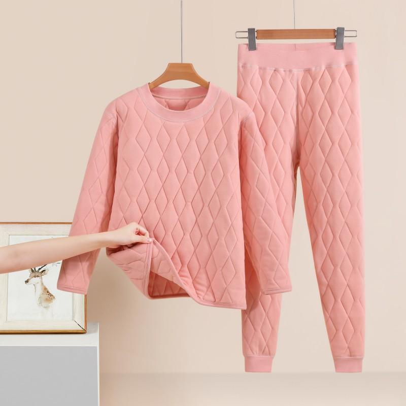 肌着 レディース あったかインナー 上下セット 厚手 蚕糸 コットン 保温 インナーシャツ インナーパン..