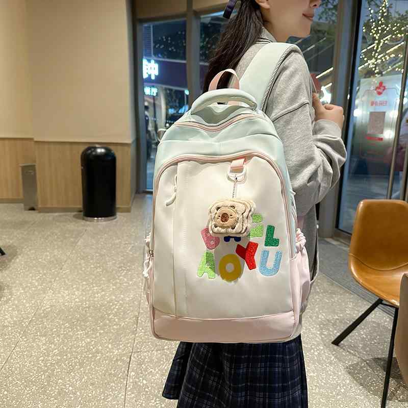 リュック レディース 中学生 高校生 ナイロン スクールバッグ 大容量 バックパック かわいい 通学 遠足..