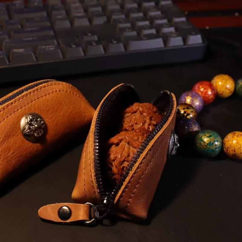 アクセサリー袋 本革 巾着袋 牛革 レザー ポーチ 小物入れ 携帯用 収納袋 無地 カジュアル