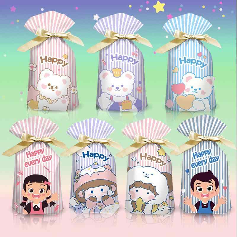 ラッピング袋 子供 クリスマス ギフト 巾着袋 クッキー 焼き菓子 パーティー プレゼント 贈り物 イベン..