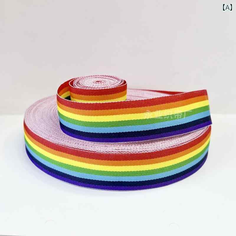 子供用クライミングフレーム レインボー編み込みロープ ポリエステル平織り DIY帽子 靴 暗号化 厚手 七..