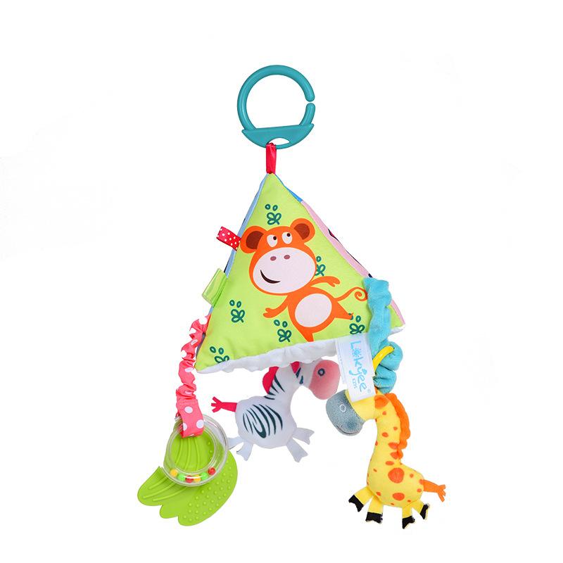 ベビー ベッドメリー おもちゃ ぬいぐるみ ガラガラ 歯固め 知育玩具 寝かしつけ 親子 0歳 1歳 2歳 動..