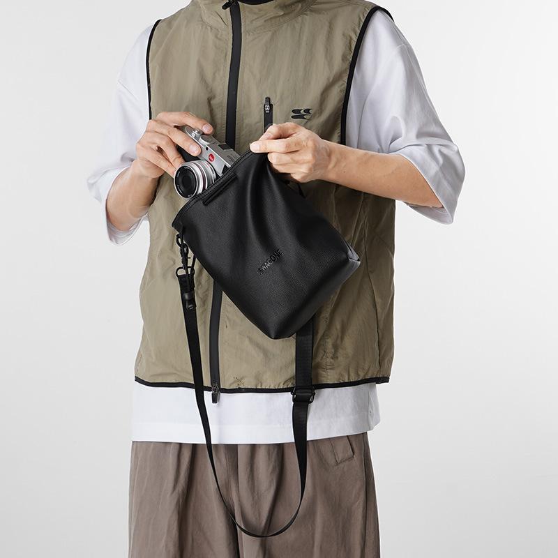 カメラバッグ 収納袋 ミラーレス 一眼 インナーケース 保護ケース 巾着 斜めがけ バッグ 鞄 男性用 紳..