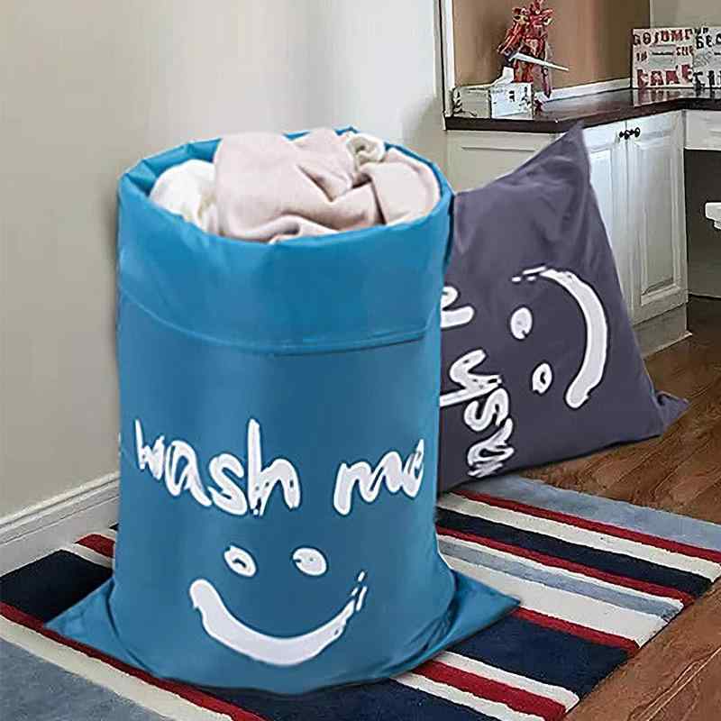 巾着袋 大容量 旅行用 携帯用 収納袋 オックスフォード布 スポーツ マラソン ランニング