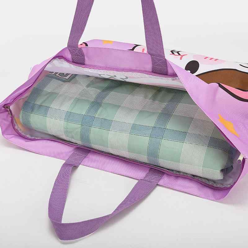 子供 幼稚園 冬用 布団収納袋 入園準備グッズ バッグ 衣服 収納ケース 手提げ袋 オックスフォード