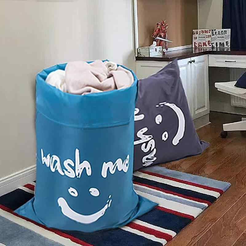 収納袋 巾着袋 大容量 旅行用 衣類収納 オックスフォード布 ランドリーバッグ 引っ越し用 パッキング