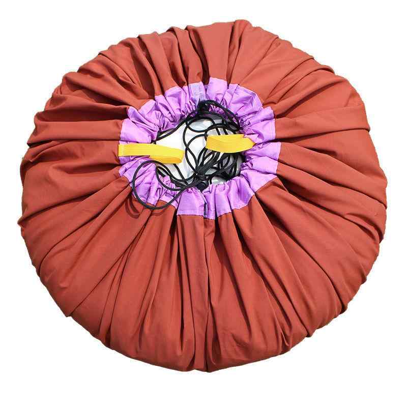 おもちゃ収納袋 大判 巾着袋 ポリエステル製 浅ピンク 灰緑 明黄 湖青 オリーブグリーン 本白 ダークブルー キャラメル色 シルバーグレー レンガ色 ディープ 彩青 深緑 ダークレッド 海青 水色 ブロック