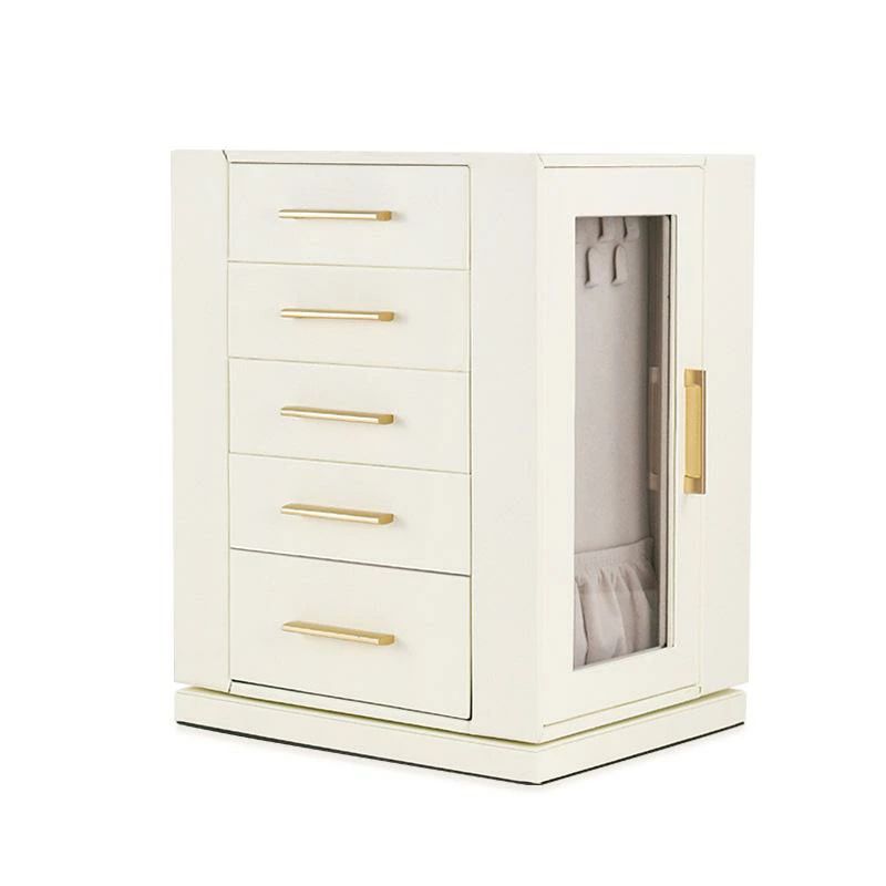 アクセサリーケース 大容量 ジュエリーボックス PUレザー 回転式 ネックレス イヤリング 指輪 収納ケース