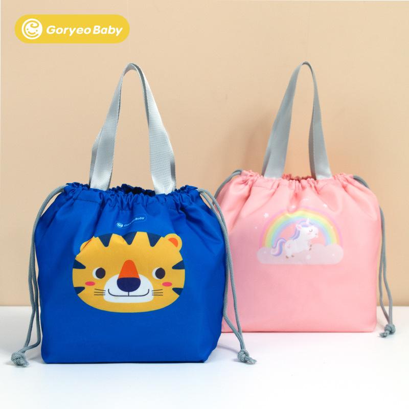 弁当袋 子供用 小学生 湯碗 バッグ ランチバッグ 手提げ袋 巾着袋 カートゥーン かわいい ユニコーン ..