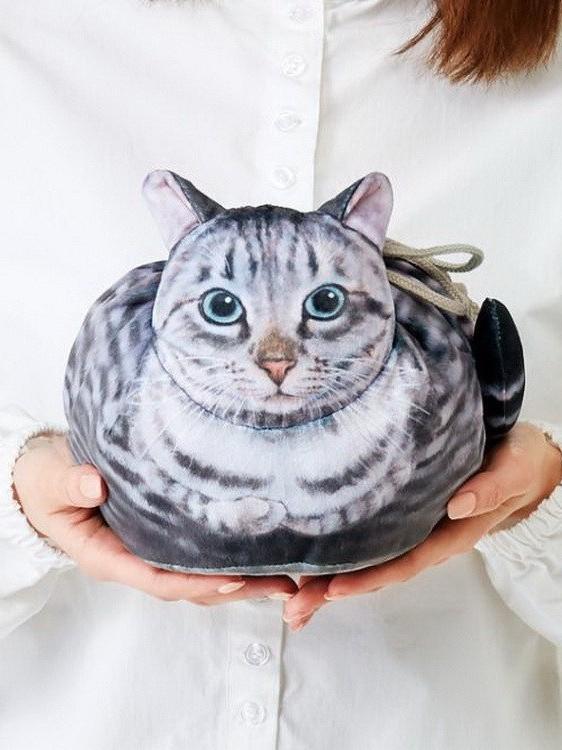 化粧ポーチ レディース 旅行 巾着袋 かわいい 猫 猫柄 アニマル柄 ポリエステル 収納 整理整頓 軽量 撥..