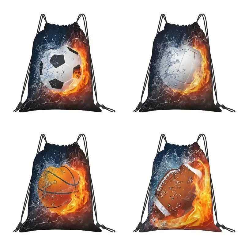 ボール収納袋 スポーツ 小さめ バスケットボール 野球 ラグビー 子供 大人 カートゥーン イラスト ドロ..
