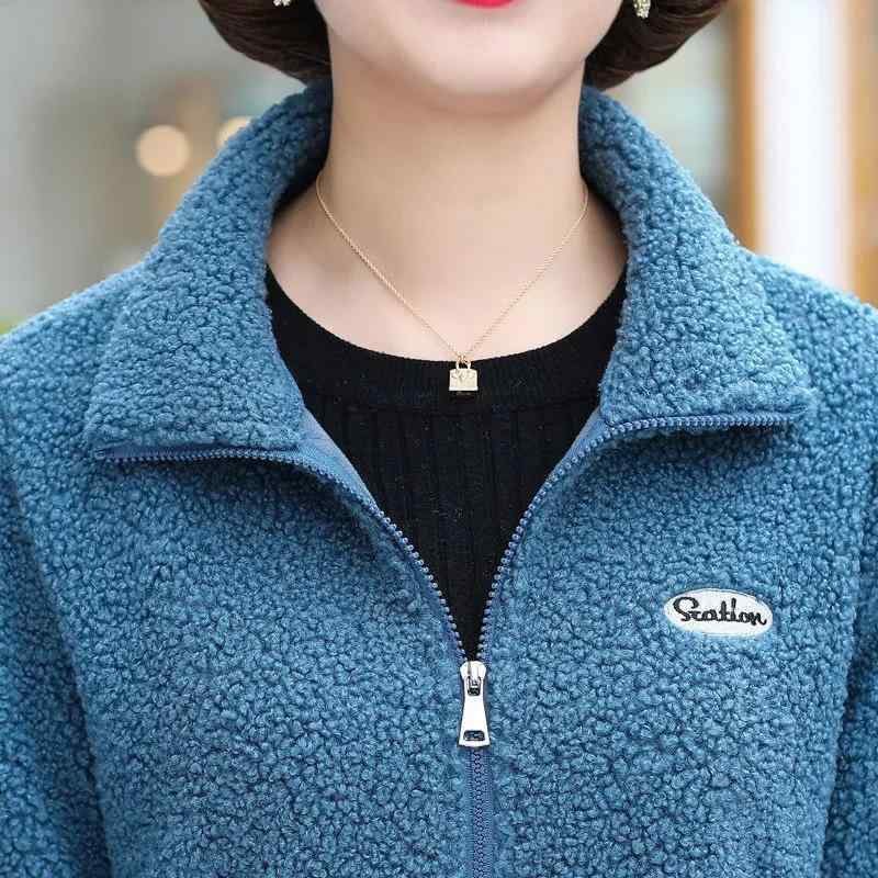 アウター レディース ミセス 婦人服 シニア 秋冬 ボアジャケット ジャンパー ブルゾン あったか 防寒 立襟 ゆったり 大きめサイズ 紫 レッド系