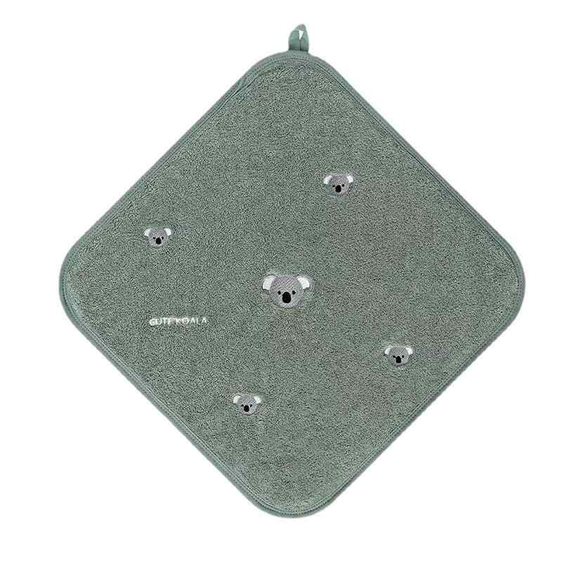 手拭き タオル キッズ 子供用 ハンカチ 超吸水 マイクロファイバー ミニタオル ループ付き かわいい 動..