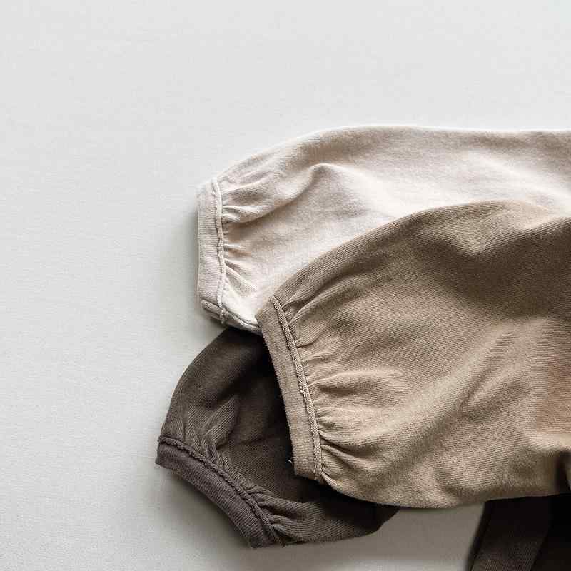 キッズ Tシャツ 男女兼用 子供服 レトロ 和風 綿100% トップス 長袖 カットソー インナー 春秋 ミディアム丈 ベージュ グレー