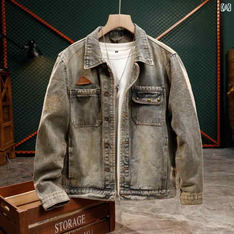 春の アメリカン レトロ 大きい サイズ ワークウェア デニムジャケット メンズ ハイ エンド ウォッシュ ジャケット 万能 デニムジャケット トップス メンズ トレンドブランド: Salesi市場投入までの時間: 2025年3月バージョン: 標準基本スタイル：ファッショナブルな街対象物: 一般適用シナリオ: その他のレジャー商品コード: JK599適用季節：春、秋、冬厚さ：レギュラー上場年と時期：2025年春袖丈：長袖サブスタイル: アメリカンカジュアル襟のタイプ: ラペル長さ：レギュラー着用方法：外着用衣服の前立て：シングルブレストサイズ: 3XL、M、L、XL、XXL、4XL、5XL色: レトロ春の アメリカン レトロ 大きい サイズ ワークウェア デニムジャケット メンズ ハイ エンド ウォッシュ ジャケット 万能 デニムジャケット トップス メンズ トレンドブランド: Salesi市場投入までの時間: 2025年3月バージョン: 標準基本スタイル：ファッショナブルな街対象物: 一般適用シナリオ: その他のレジャー商品コード: JK599適用季節：春、秋、冬厚さ：レギュラー上場年と時期：2025年春袖丈：長袖サブスタイル: アメリカンカジュアル襟のタイプ: ラペル長さ：レギュラー着用方法：外着用衣服の前立て：シングルブレストサイズ: 3XL、M、L、XL、XXL、4XL、5XL色: レトロ